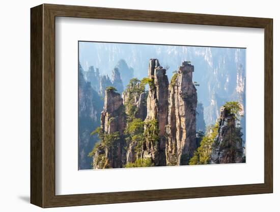 Zhangjiajie National Forest Park at Wulingyuan Hunan China-vichie81-Framed Photographic Print