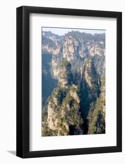 Zhangjiajie National Forest Park at Wulingyuan Hunan China-vichie81-Framed Photographic Print