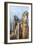 Zhangjiajie National Forest Park at Wulingyuan Hunan China-vichie81-Framed Photographic Print