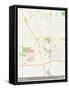 Zhengzhou, China Map-null-Framed Stretched Canvas