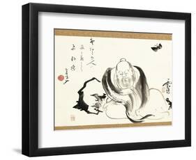 Zhuang Zi Dreaming of a Butterfly-Ike no Taiga-Framed Giclee Print