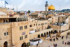 The Western Wall,Temple Mount, Jerusalem, Israel-Zhukov-Framed Photographic Print