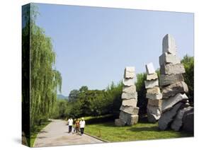 Zhuo Sheng Created by Japanese Sculpturist Mitsuaki Sora, Beijing Botanical Gardens, China-Christian Kober-Stretched Canvas