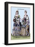 Zidmila Sophia of Sweden and Elizabeth of Bern, 18th Century-Richard Brown-Framed Art Print