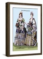 Zidmila Sophia of Sweden and Elizabeth of Bern, 18th Century-Richard Brown-Framed Art Print