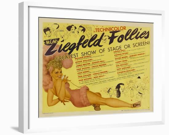 Ziegfeld Follies, 1946-null-Framed Art Print