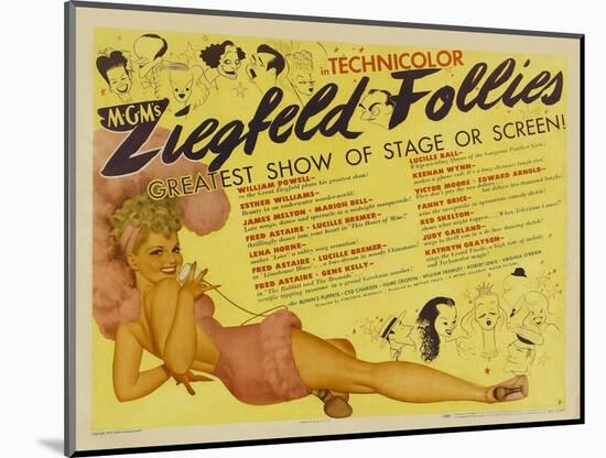 Ziegfeld Follies, 1946-null-Mounted Art Print