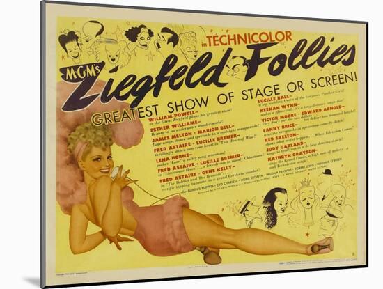 Ziegfeld Follies, 1946-null-Mounted Art Print