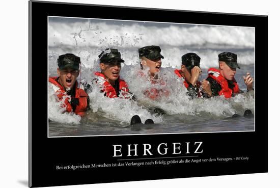 Zielstrebigkeit: Motivationsposter Mit Inspirierendem Zitat-null-Mounted Photographic Print