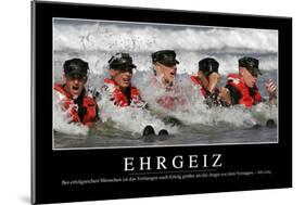 Zielstrebigkeit: Motivationsposter Mit Inspirierendem Zitat-null-Mounted Photographic Print