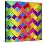 Zig Zag 1-Art Deco Designs-Stretched Canvas