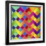 Zig Zag 1-Art Deco Designs-Framed Giclee Print