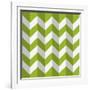 Zig Zag Green-Art Deco Designs-Framed Giclee Print