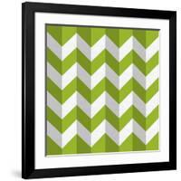 Zig Zag Green-Art Deco Designs-Framed Giclee Print