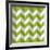 Zig Zag Green-Art Deco Designs-Framed Giclee Print