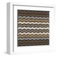 Zig Zag Zen (Neutrals)-Susan Clickner-Framed Giclee Print