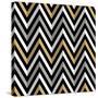 Zig Zags With Shadows-Art Deco Designs-Stretched Canvas