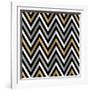 Zig Zags With Shadows-Art Deco Designs-Framed Giclee Print