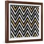 Zig Zags With Shadows-Art Deco Designs-Framed Giclee Print