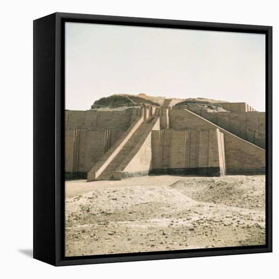 Ziggurat in Sumerian City Dating from around 4500-400Bc, Ur, Iraq, Middle East-Richard Ashworth-Framed Stretched Canvas