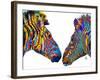 Ziggy and Zag the Zebras-Ruth Day-Framed Giclee Print