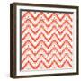 Zigzag Pattern in Tropical Colors-tukkki-Framed Art Print