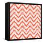 Zigzag Pattern in Tropical Colors-tukkki-Framed Stretched Canvas