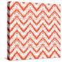 Zigzag Pattern in Tropical Colors-tukkki-Stretched Canvas