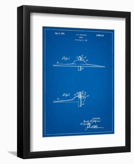 Zildjian Crash & Ride Cymbal Patent-Cole Borders-Framed Art Print