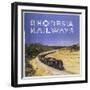 Zimbabwe : a Massive Steam Locomotive Hauls a Long Train across Rhodesia's Wide Open Spaces-null-Framed Photographic Print