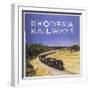 Zimbabwe : a Massive Steam Locomotive Hauls a Long Train across Rhodesia's Wide Open Spaces-null-Framed Photographic Print