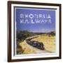 Zimbabwe : a Massive Steam Locomotive Hauls a Long Train across Rhodesia's Wide Open Spaces-null-Framed Photographic Print