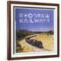 Zimbabwe : a Massive Steam Locomotive Hauls a Long Train across Rhodesia's Wide Open Spaces-null-Framed Photographic Print