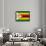 Zimbabwe Flag Design with Wood Patterning - Flags of the World Series-Philippe Hugonnard-Framed Art Print displayed on a wall