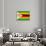 Zimbabwe Flag Design with Wood Patterning - Flags of the World Series-Philippe Hugonnard-Stretched Canvas displayed on a wall