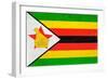 Zimbabwe Flag Design with Wood Patterning - Flags of the World Series-Philippe Hugonnard-Framed Premium Giclee Print