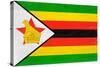 Zimbabwe Flag Design with Wood Patterning - Flags of the World Series-Philippe Hugonnard-Stretched Canvas