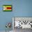 Zimbabwe Flag Design with Wood Patterning - Flags of the World Series-Philippe Hugonnard-Framed Stretched Canvas displayed on a wall