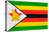 Zimbabwe Flag Design with Wood Patterning - Flags of the World Series-Philippe Hugonnard-Stretched Canvas