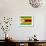 Zimbabwe Flag Design with Wood Patterning - Flags of the World Series-Philippe Hugonnard-Framed Art Print displayed on a wall