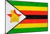 Zimbabwe Flag Design with Wood Patterning - Flags of the World Series-Philippe Hugonnard-Mounted Art Print