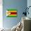 Zimbabwe Flag Design with Wood Patterning - Flags of the World Series-Philippe Hugonnard-Art Print displayed on a wall