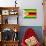 Zimbabwe Flag Design with Wood Patterning - Flags of the World Series-Philippe Hugonnard-Art Print displayed on a wall