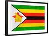 Zimbabwe Flag Design with Wood Patterning - Flags of the World Series-Philippe Hugonnard-Framed Art Print