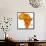 Zimbabwe on Actual Map of Africa-michal812-Framed Stretched Canvas displayed on a wall