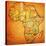 Zimbabwe on Actual Map of Africa-michal812-Stretched Canvas