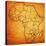 Zimbabwe on Actual Map of Africa-michal812-Stretched Canvas