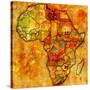 Zimbabwe On Actual Map Of Africa-michal812-Stretched Canvas