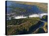 Zimbabwe, Victoria Falls, an Aerial View from Above the Falls-Nick Ledger-Stretched Canvas