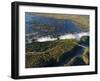 Zimbabwe, Victoria Falls, an Aerial View from Above the Falls-Nick Ledger-Framed Photographic Print